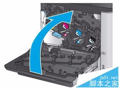 HP M680打印機(jī)怎么更換碳粉收集裝置?
