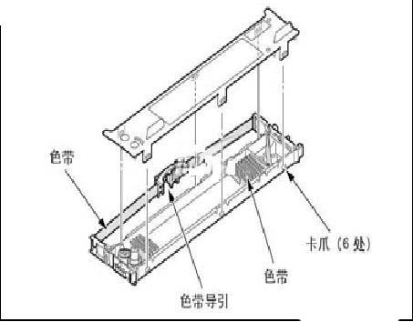 EPSON愛普生打印機怎么安裝色帶?