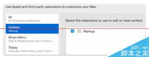 苹果OS X Yosemite 中怎么使用Markup功能？
