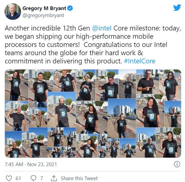 Intel 英特爾 Alder Lake-P 移動處理器已發(fā)貨，搭載全新處理器的筆記本或?qū)⒚媸校? title=