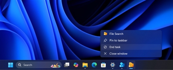 微軟Windows 11實用功能被挖出：任務(wù)欄圖標加上“結(jié)束任務(wù)”