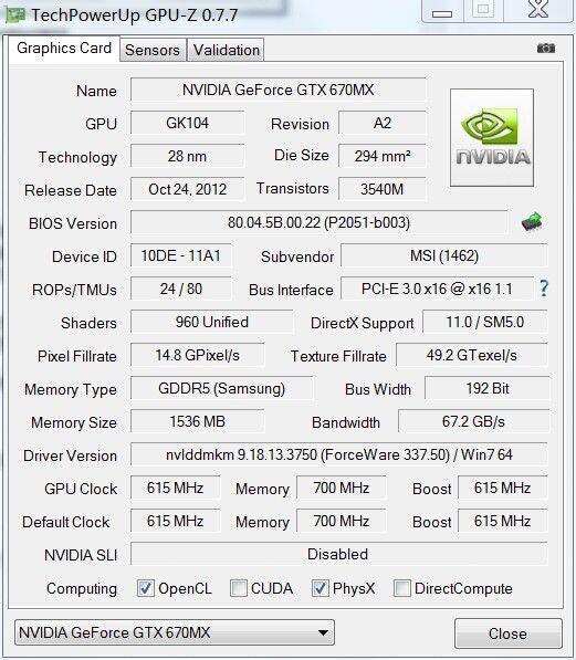 GPU-Z顯卡檢測工具