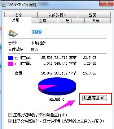 win7系统c盘空间越来越小怎么办